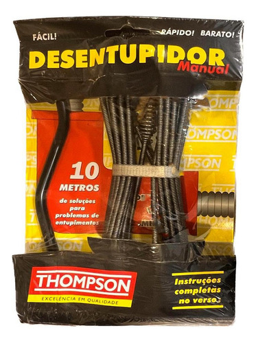 Desentupidor Para Esgoto Thompson 10m - 370