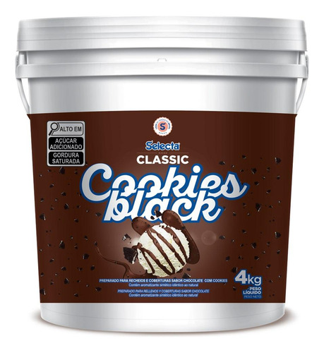 Pasta Cookies Black Selecta Classic 4kg