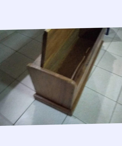 Baúl De Madera, Para Niños, Con Motivos Alusivos Al Béisbol. (Usado)