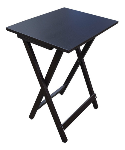 Mesa De Servicio Plegable De Madera Exclusiva Y Util Hogare Color Rectangular Chocolate