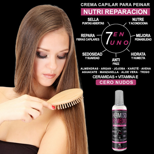 Imagen 3 de 8 de Crema Peinar Tratamiento Reparación Profunda Intensiva 7en1