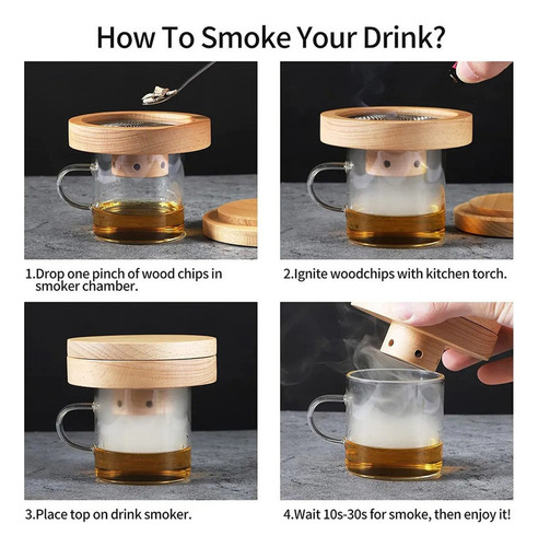Para Kit De Ahumador De Cóctel De Whisky Anticuado /