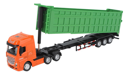 Modelo 1:50 Truck Scale Diecast Toy Static Car Dump Para Cri