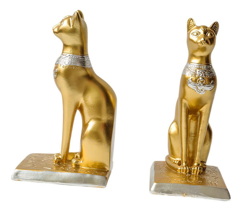Cat Bookends Decorativo Organizador De Libros Cat Figurine