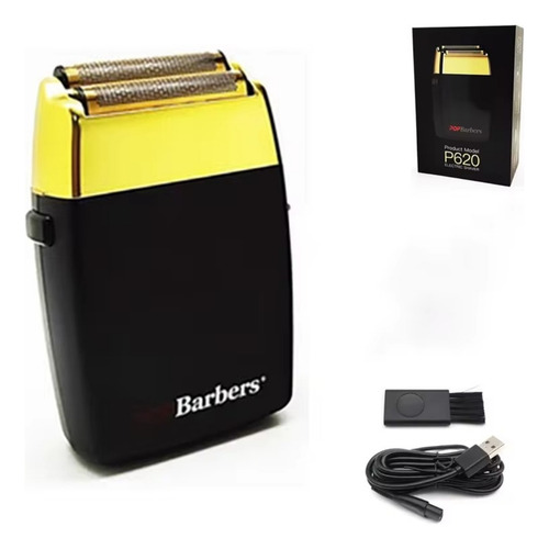 Máquina Cortar Cabelo Pop Barbers P620 Shaver Profissional Preto