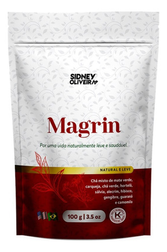 3x Magrin Seca Barriga Chá Emagrecedor Perde Peso Sid Olivei