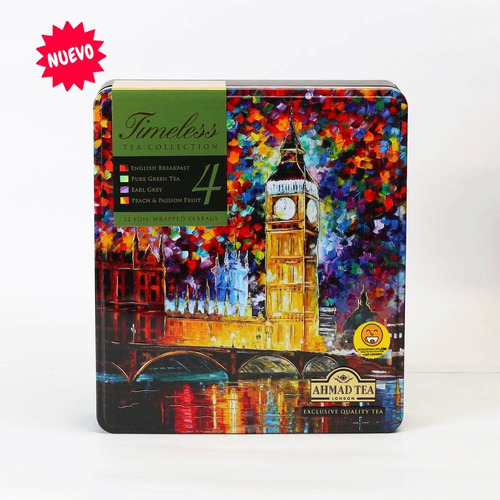 Caja De Té Ahmad Timeless Tea Collection, 32 Bolsas 