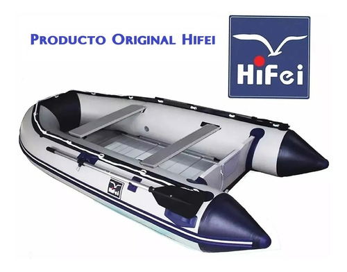 Imagen 1 de 3 de Bote Inflable Hifei Piso De Aluminio Y Quilla Inflable 2.30m