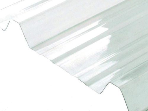 Chapa Plastica Trapezoidal Blanca Translúcida - Valor  X M2