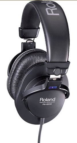 Audífonos Roland Rh-200 Negro Giratorios Cable Tipo Resorte