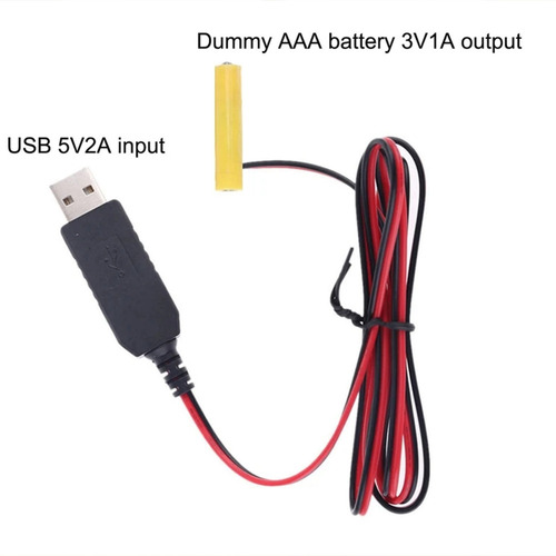 Cable Eliminador De Baterías Ficticio O4usb Lr03 De 5 V A 3