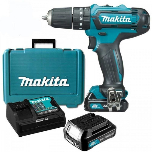 Taladro Atornillador Percutor Makita 12v 2a Hp331 2bat Litio