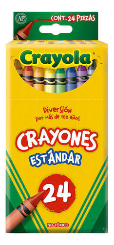 Crayones Crayola Estándar Estuche Con 24 Colores Diferentes