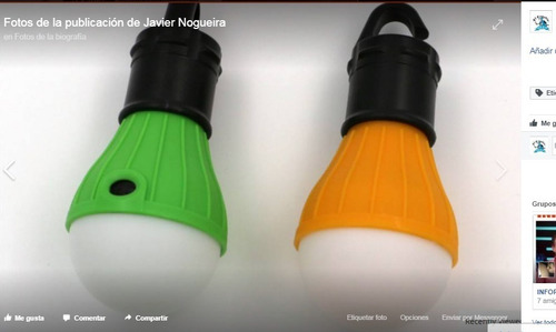 Imagen 6 de 10 de Foco Led A Pila Con Gancho Varios Colores - Ideal Luz Carpa