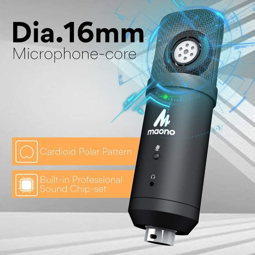 Microfono Usb 192 Khz / 24 Bits Monitoreo De Latencia Cero