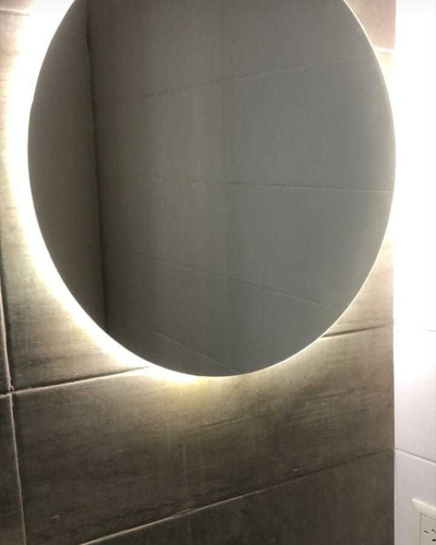 Espejo Redondo Con Luz Led De 80cm Para Baño