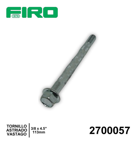 Tornillo Delco Largo Astriado Vastago 3 / 8 X 4.5 (113mm)