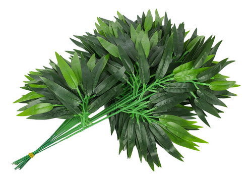 20 Piezas De Hiedra De Bambú Artificial Planta Plástico