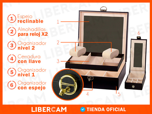 Caja Joyero Organizador Alhajero Accesorios Bijouterie