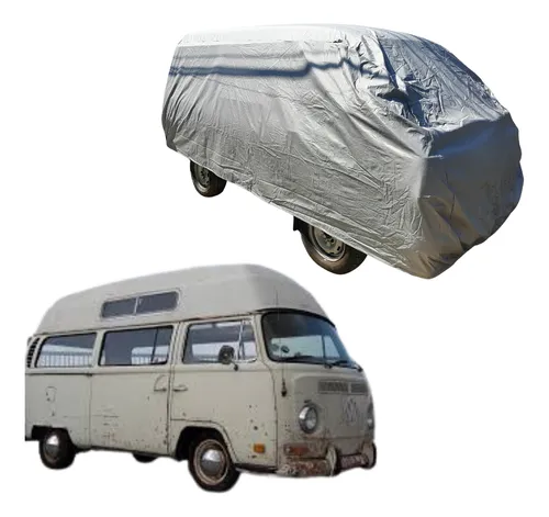 comprar Funda Auto Felpa Lona Reflejante Plata Vocho Combi High Top