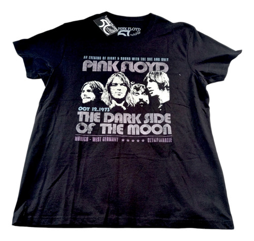 Pink Floyd Dark Side Moon Polera Talla M Negro