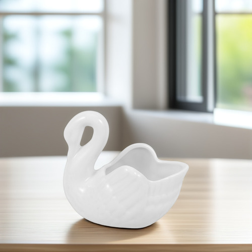 Maceta Suculenta Con Forma De Cisne Para Jardín, 1 Unidad
