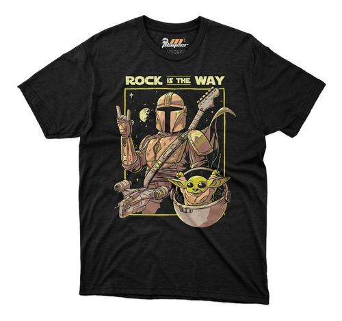 Playera Mandalorian Star Wars Baby Yoda Rock The Way Jedi