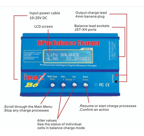 Li-ion Ni-cd Rc Imax B6 Lipro Nimh Balance Discharger