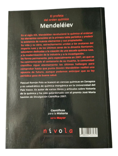 Libro Mendeléiev: Científicos Para La Historia