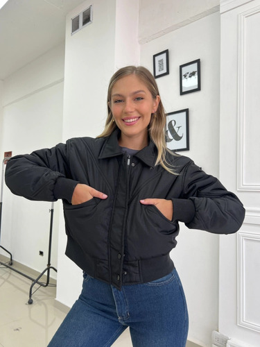 Campera Puffer Sire Importada Con Bolsillos