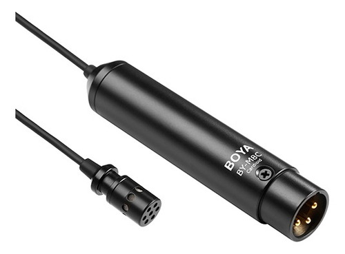 Microfone Lapela Xlr Boya By-m8c Cardióide Para Interface Cor Preto