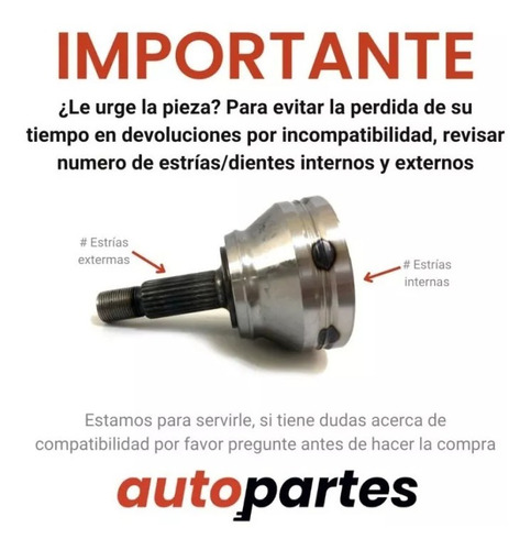 Espiga Lado Rueda Mazda 3 2.3l 22x28 2004-2009 Race