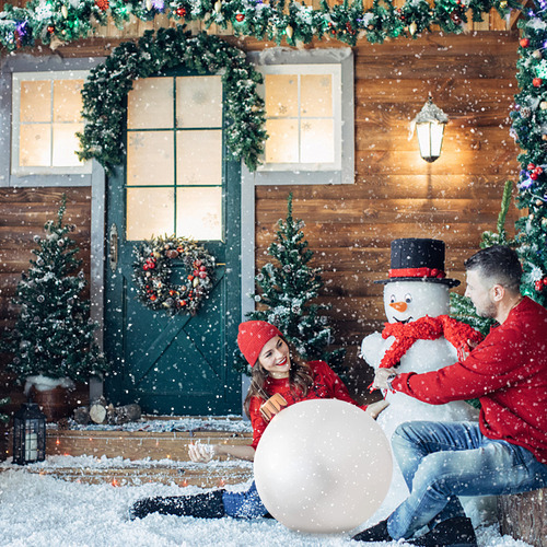 Adornos Navideños Inflables P, Bolsa De Navidad De Gran Tama Color Blanco