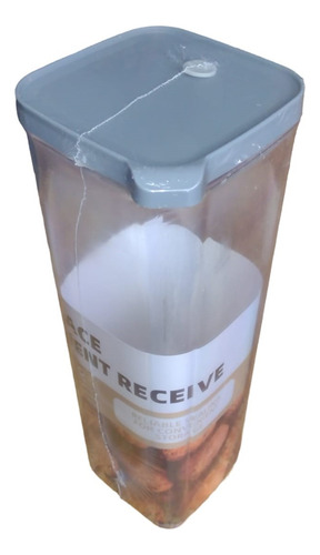 Frasco Organizador 800ml Color Gris