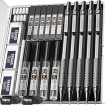 Comprar Juego De 5 Lapices Mecanicos 0.5\u002F0.7\u002F0.9mm-negro