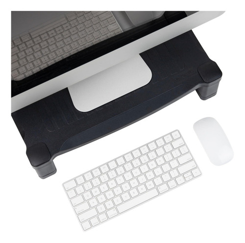Mind Reader Soporte Para Monitor, Altura Ajustable, Organiz. Color Negro