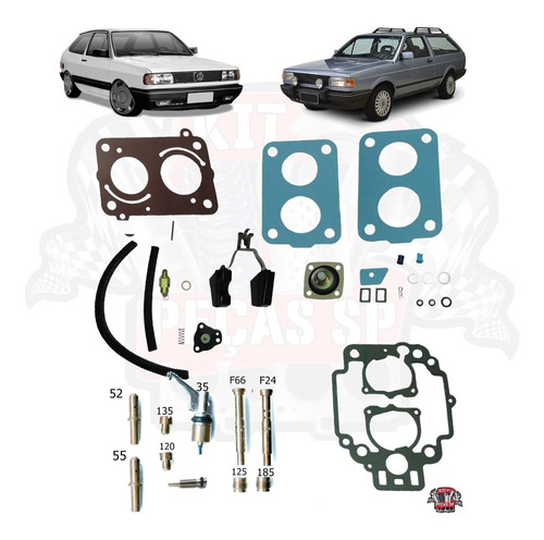 Kit Carburador Weber 495 Tldz Gol/voyage/parati 1.8 Gasolina