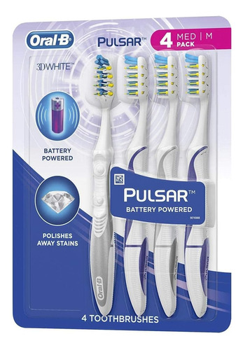 Cepillo De Dientes Con Cerdas Vibratorias Oral-b Pulsar, Med