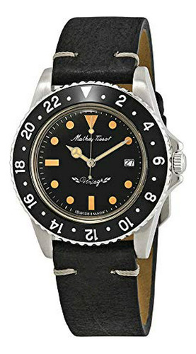 Mathey-tissot Rolly Reloj Para Hombre Con Esfera Negra, H900