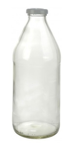 Botella Leche 1 Lt Boca Ancha Lisa Con Tapa Axen - Cc-online