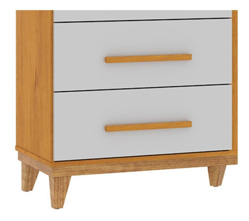 Cajón organizador de dormitorio Zara con 8 cajones, color cedro/cedro oscuro/blanco roto
