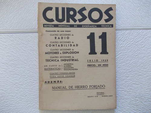 Cursos Revista Hobby Nº 11 Año 1939 (9b)