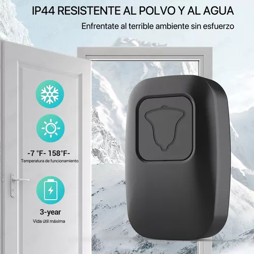 Timbre Inalámbrico Exterior Impermeable Con Enchufe Y 2 Usb