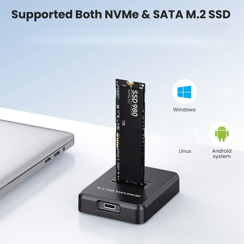 O Soporte De Disco Duro M.2 Nvme/ Dual Protocol Solid State