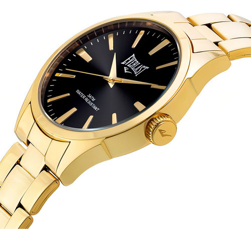 Relógio Masculino Everlast Dourado De 2 Anos C
