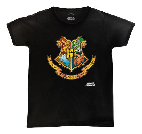Hogwarts Logo Harry Potter - Remera 100% Algodón