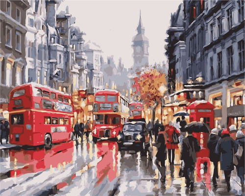 Pintura Por Números Calidad Premium: Londres. Kitart