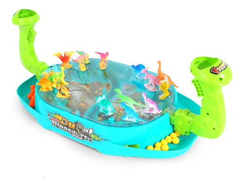 Para Juego Doble Catapult Marble Dinosaur Battle Board