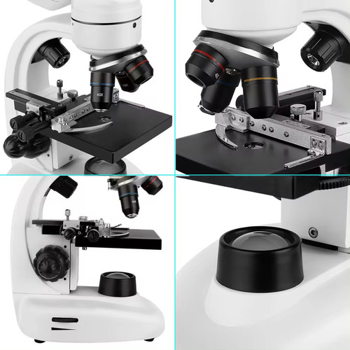 Microscopio Svbony SV605 Binocular Óptico Profesional 1600x Color Negro