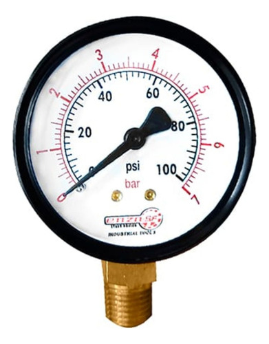 Manometro De Aire Enzo 2.5puLG 0-100psi